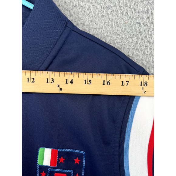 FILA SPORT Fleece Jacket Men's XXL Blue Full‎ Zip Casual Athletic Logo Flagg - Picture 6 of 16